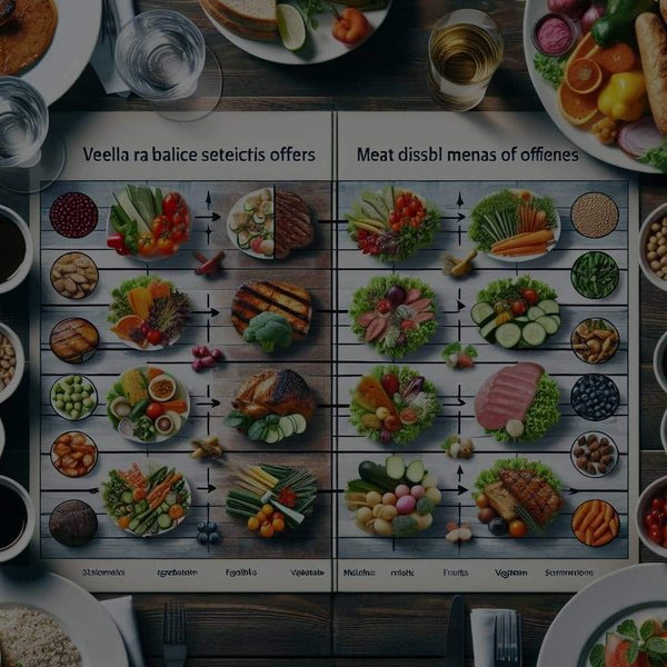 Quelles stratégies pour équilibrer l'offre entre plats végétariens et options carnées dans un menu diversifié ?